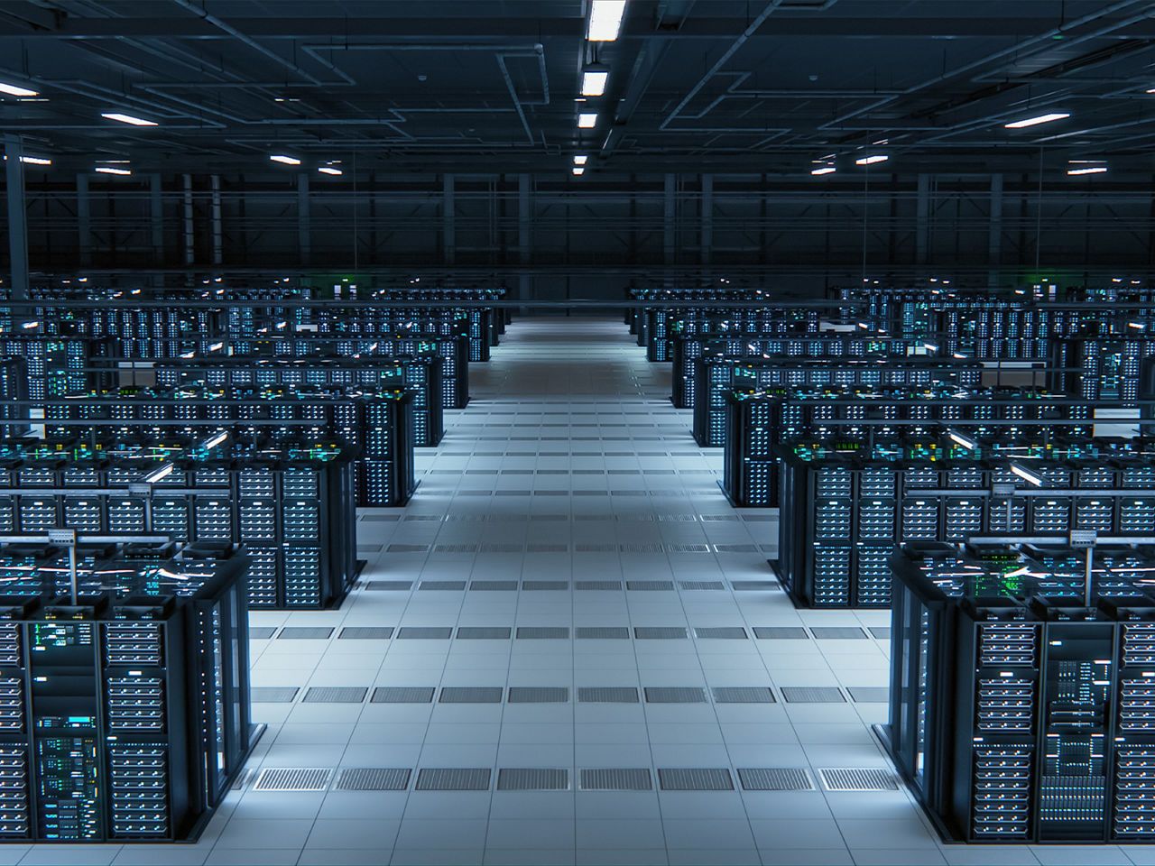 Large industrial data centre infrastructure
